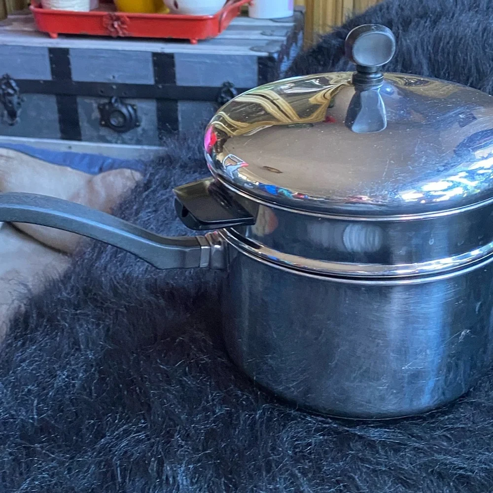 Farberware Double Boiler 3 Qt Pan, Upper, & Lid